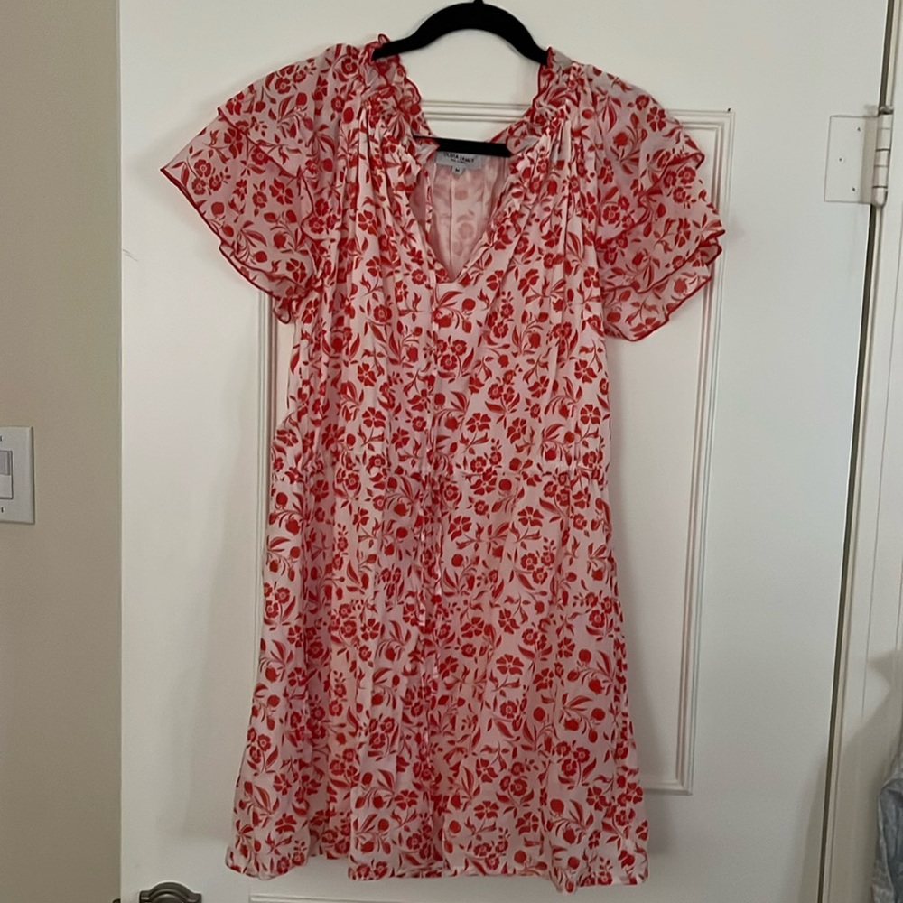 Olivia James the Label red and white dress